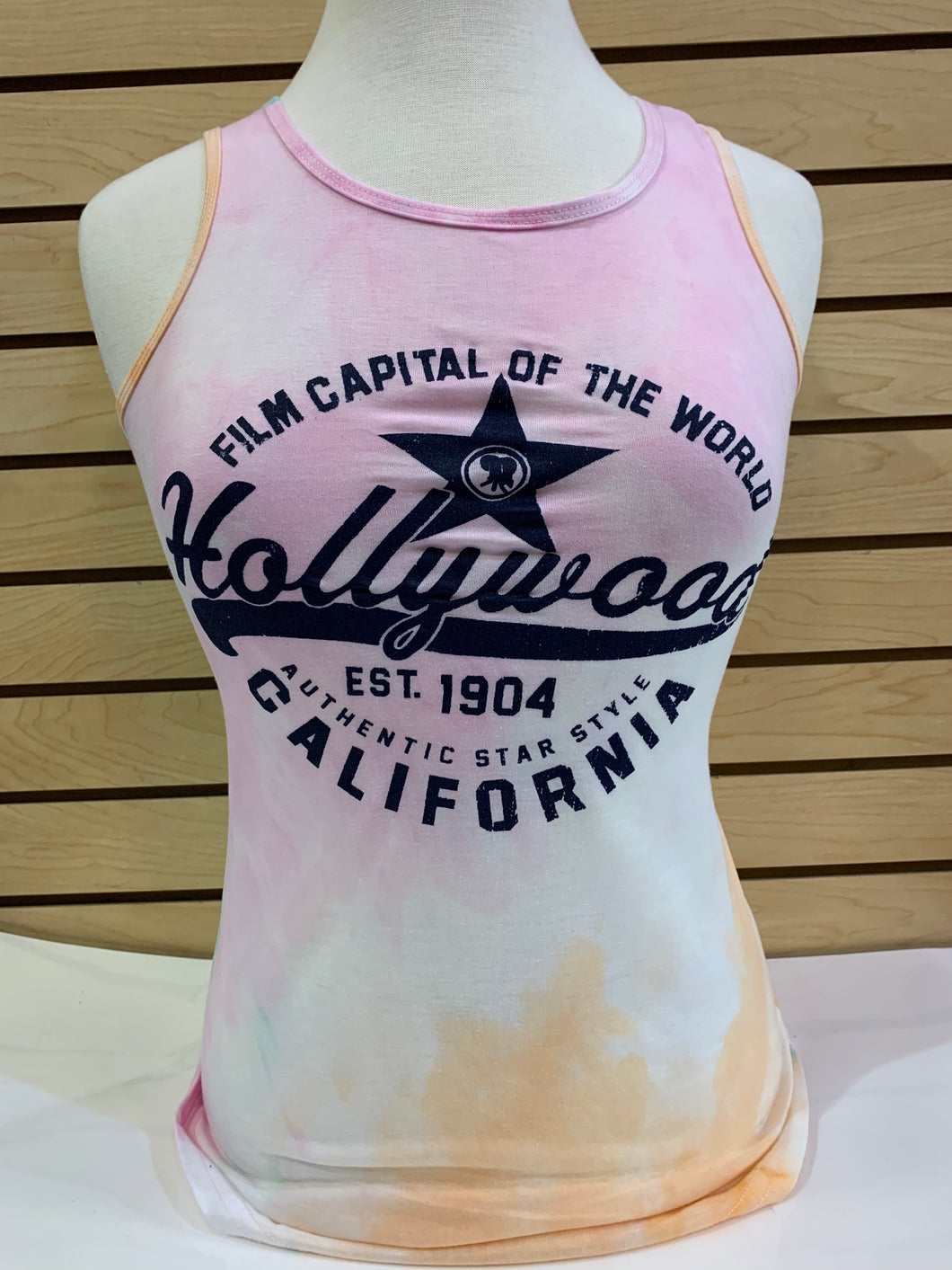 Pink Tye Dye Tank Top