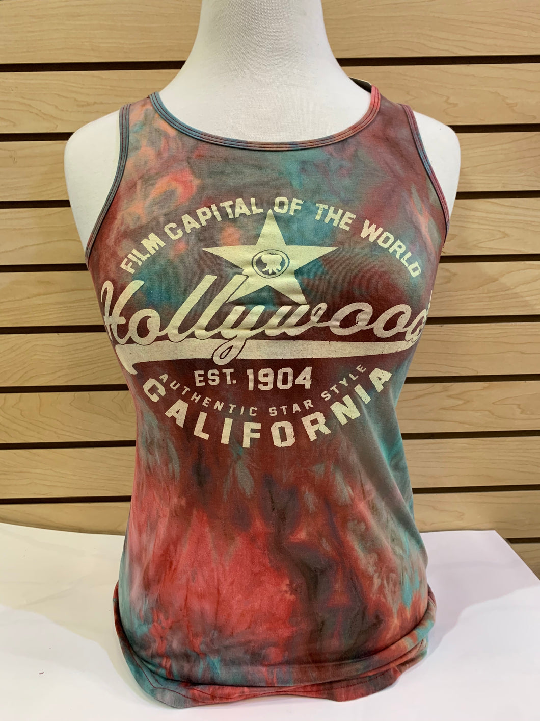 Red Tye Dye Tank Top